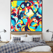Toile Harmonie colorée (Insitu(Chambre))