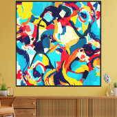 Toile Harmonie colorée (Insitu(Salon))