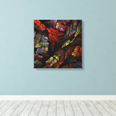 Toile Harmonie des couleurs Abstrait Art Quad Canvas Imp (Insitu (Plancher de Bois))