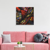 Toile Harmonie des couleurs Abstrait Art Quad Canvas Imp (Insitu(Salon))