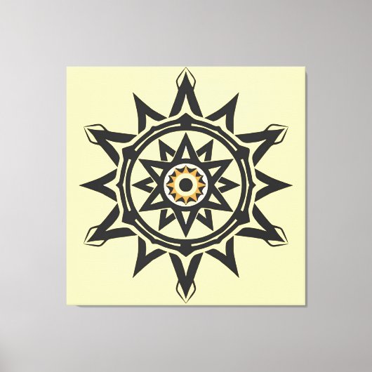 Toile Harmonie éternelle Mandala — Géométrie divine en o (Recto)
