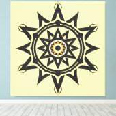 Toile Harmonie éternelle Mandala — Géométrie divine en o (Insitu (Plancher de Bois))