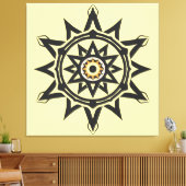 Toile Harmonie éternelle Mandala — Géométrie divine en o (Insitu(Salon))