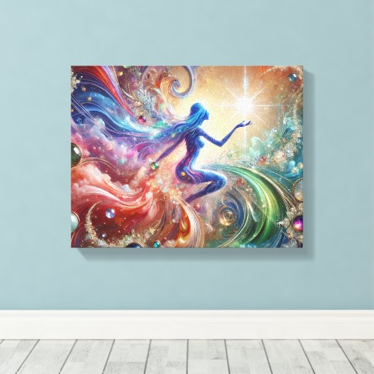 Toile Harmonie Gemstone : Aquarelle (Insitu (Plancher de Bois))