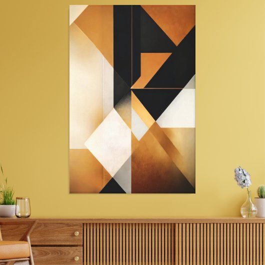 Toile Harmonie géométrique (Insitu(Salon))