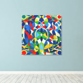 Toile Harmonie géométrique (Insitu (Plancher de Bois))