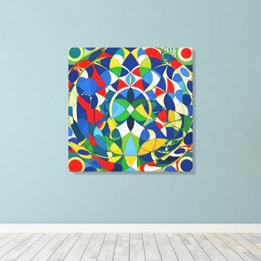 Toile Harmonie géométrique (Insitu (Plancher de Bois))