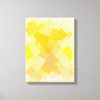 Harmonie Jaune Art Canva géométrique Imprimer