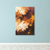 Toile Harmonie terrestre - Peinture Abstraite texturée à (Insitu (Plancher de Bois))