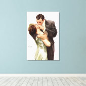 Toile Harrison Fisher : Le baiser (Insitu (Plancher de Bois))