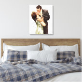 Toile Harrison Fisher : Le baiser (Insitu(Chambre))