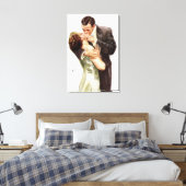Toile Harrison Fisher : Le baiser (Insitu(Chambre))