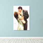 Toile Harrison Fisher : Le baiser (Insitu (Plancher de Bois))