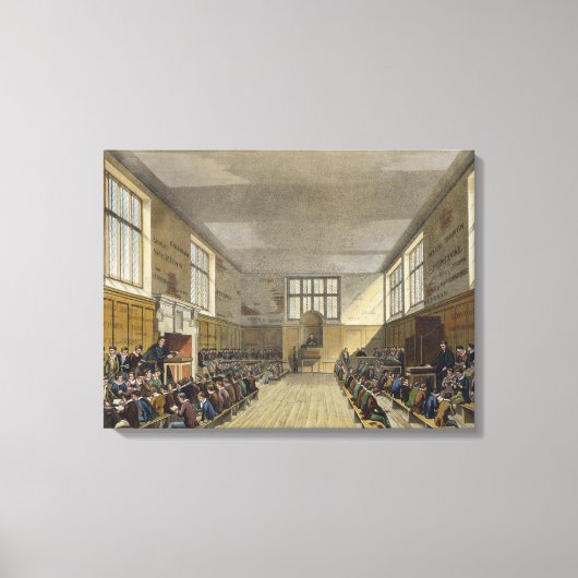 Toile Harrow School Room from 'History of Harrow School' (Recto)