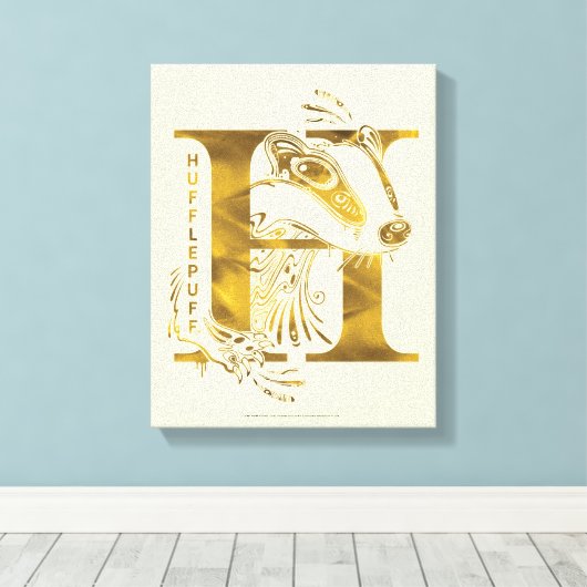 Toile Harry Potter | Aguamenti HUFFLEPUFF™ Graphic (Insitu (Plancher de Bois))