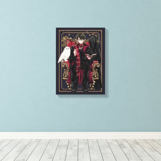 Toile HARRY POTTER™ | Anime HARRY POTTER™ assis (Insitu (Plancher de Bois))