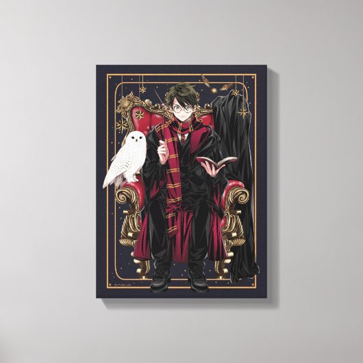 Toile HARRY POTTER™ | Anime HARRY POTTER™ assis (Recto)