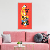 Toile Harry Potter | Armoiries des traits de la maison G (Insitu(Salon))