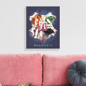 Toile Harry Potter | Blason de Poudlard™ Aquarelle (Insitu(Salon))
