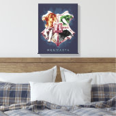 Toile Harry Potter | Blason de Poudlard™ Aquarelle (Insitu(Chambre))