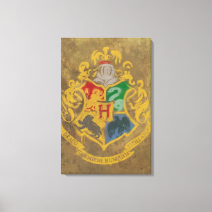 Toile Harry Potter Cimier de Poudlard - noir et blanc