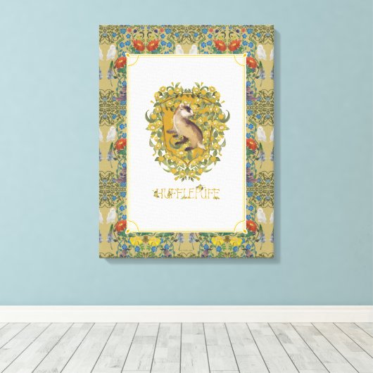 Toile HARRY POTTER™ | Crête HUFFLEPUFF™ (Insitu (Plancher de Bois))