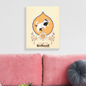 Toile HARRY POTTER™ | Délicat croquis HUFLEPUFF™ Crest (Insitu(Salon))