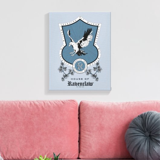 Toile HARRY POTTER™ | Delicate Sketch RAVENCLAW™ Crest (Insitu(Salon))