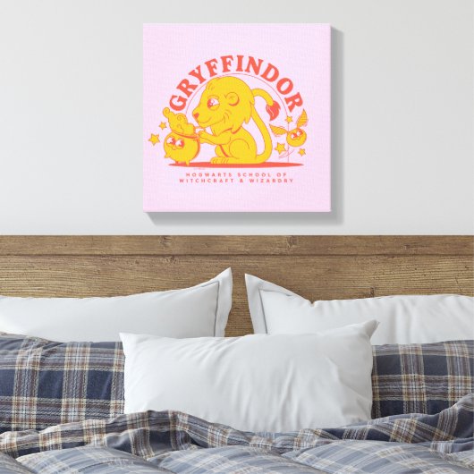 Toile HARRY POTTER™ | École de Hogwarts GRYFFINDOR™ (Insitu(Chambre))