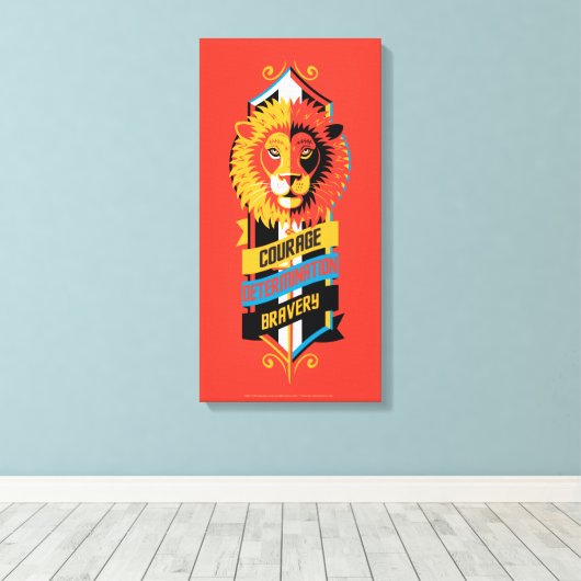 Toile Harry Potter | GRYFFINDOR™ House Traits Sigil (Insitu (Plancher de Bois))