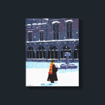 Toile HARRY POTTER™ & Hedwig dans la cour de HOGWARTS™<br><div class="desc">Découvrez cette illustration de rêve de Harry avec son hibou Hedwig dans la cour de Hogwarts !</div>