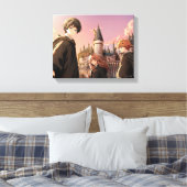 Toile HARRY POTTER™ Hermione & Ron HOGWARTS™ Scène d'Ani (Insitu(Chambre))