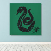 Toile Harry Potter | Icône de serpent de Serpentard (Insitu (Plancher de Bois))