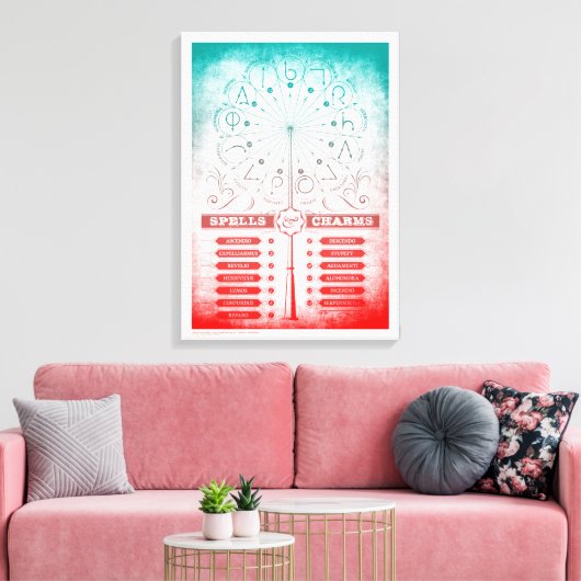 Toile Harry Potter Spell | Graphique d'instructions (Insitu(Salon))