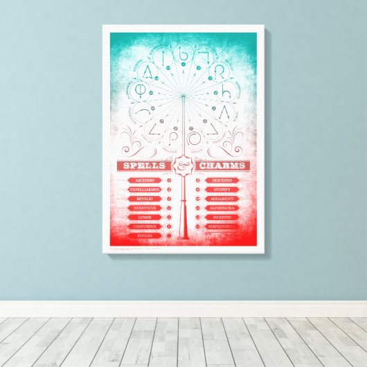 Toile Harry Potter Spell | Graphique d'instructions (Insitu (Plancher de Bois))