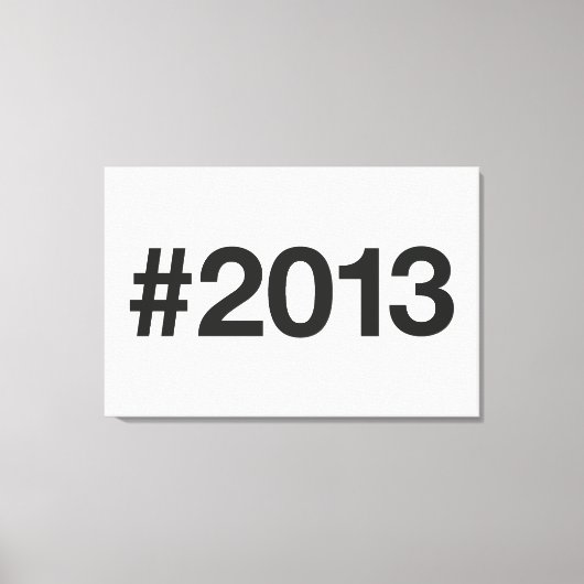 Toile Hashtag 12 Anniversaire 2013 (Recto)