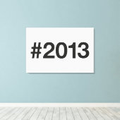 Toile Hashtag 12 Anniversaire 2013 (Insitu (Plancher de Bois))