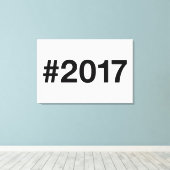 Toile Hashtag 8 Anniversaire 2017 (Insitu (Plancher de Bois))