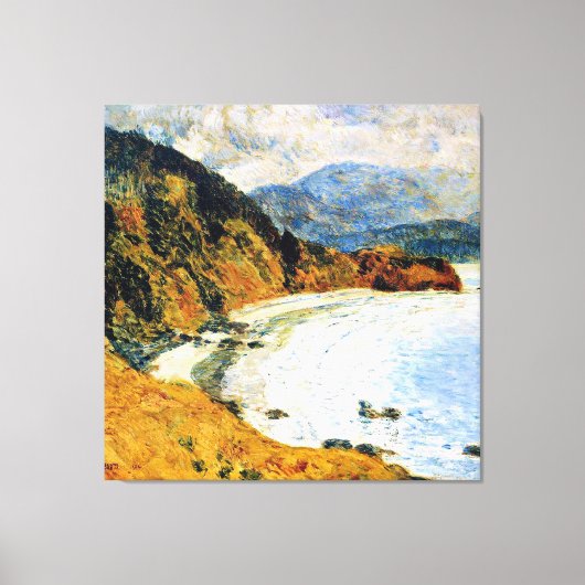 Toile Hassam - Ecola Beach, Oregon (Recto)
