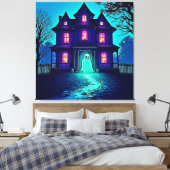 Toile Haunween Ghost House Design (Insitu(Chambre))