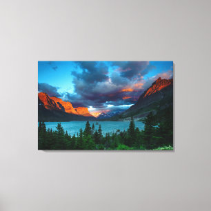Toile Hausse de Sun au lac st. Mary