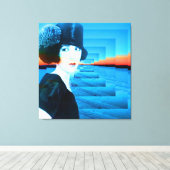 Toile Haut chapeau avec neige (Insitu (Plancher de Bois))