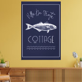 Toile Haute conception Lake House Bleu foncé (Insitu(Salon))