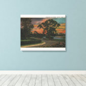 Toile Haven d'hiver, Floride - Vue coucher de soleil sur (Insitu (Plancher de Bois))