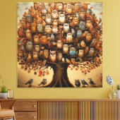 Toile Haven Whimsical : L'Arboretum Adoré Aux Chouettes (Insitu(Salon))