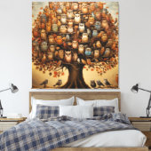 Toile Haven Whimsical : L'Arboretum Adoré Aux Chouettes (Insitu(Chambre))