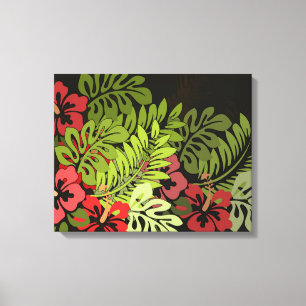 Toile Hawaii Aloha Flower Art Print