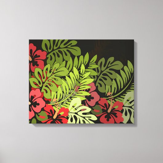 Toile Hawaii Aloha Flower Art Print (Recto)