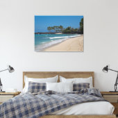 Toile Hawaii Beach avec des empreintes dans le sable (Insitu(Chambre))