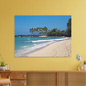 Toile Hawaii Beach avec des empreintes dans le sable (Insitu(Salon))